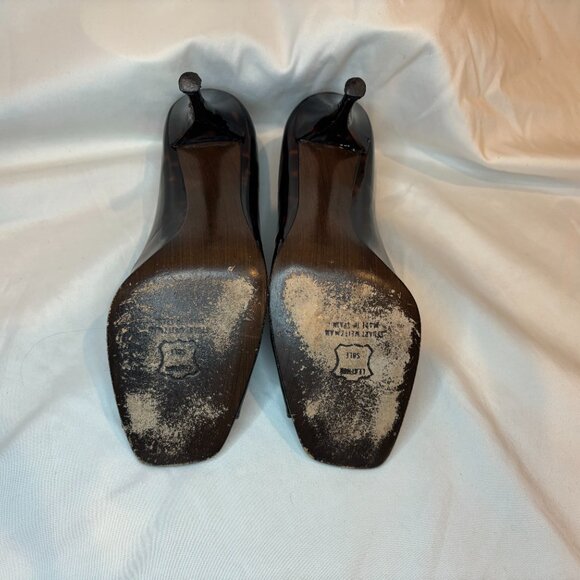 STUART WEITZMAN SZ 8.5 US SQUARE PEEP TOE HEELS - Picture 4 of 5